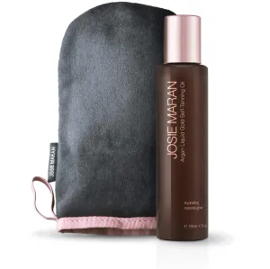 Josie Maran Argan Liquid Gold Self Tanning Body Oil - Get A Fast-Absorbing Immediate Glow with Intense Nourishment (129ml/4.3oz, Mango)
