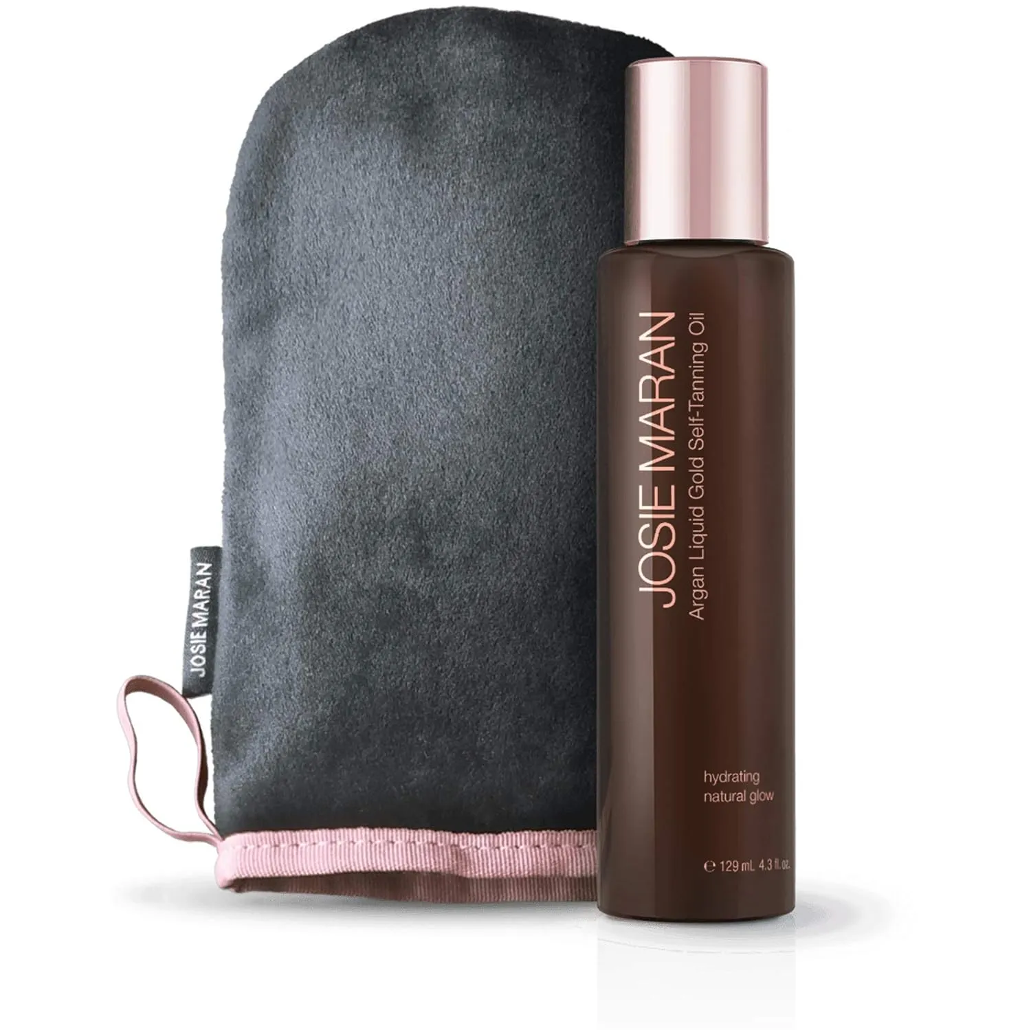 Josie Maran Argan Liquid Gold Self Tanning Body Oil - Get A Fast-Absorbing Immediate Glow with Intense Nourishment (129ml/4.3oz, Mango)