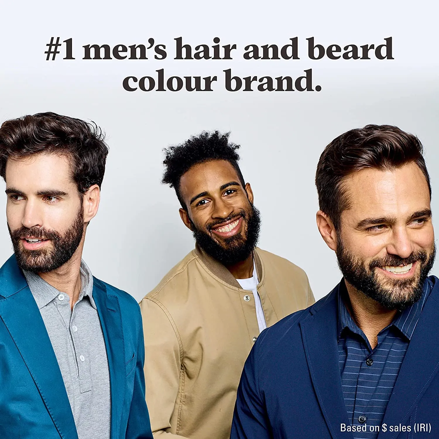 JUST FOR MEN Color Gel Mustache & Beard M-55 Real Black 1 Each (Pack of 5)