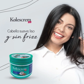 Kolescrem: Ultimate Keratin, Coco, and Avocado Hair Strengthening and Smoothing Treatment, Off White