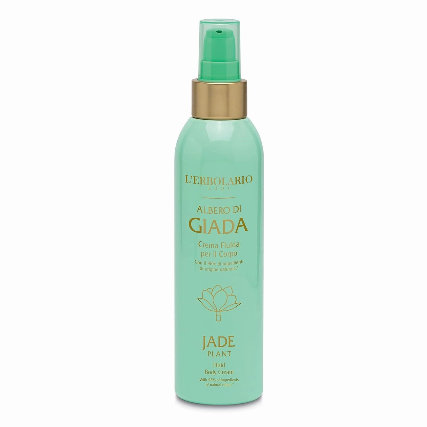 L’Erbolario Jade Plant Fluid Body Cream - Moisturizing Cream for Dry Skin - Jade Plant Extract - With Coconut, Shea Butter, and Vitamin E - 6.7 oz