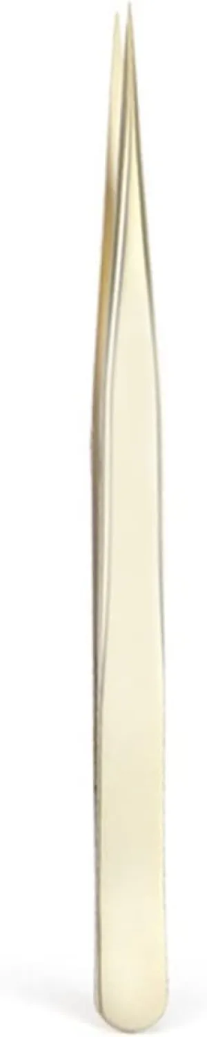 Lash Tweezers False Eyelash Tweezers Stainless Steel Super Hard Tweezers High Precision Anti-Static Eyelash Extension Tool (Color : Gold, Size : 03) (Gold 1)