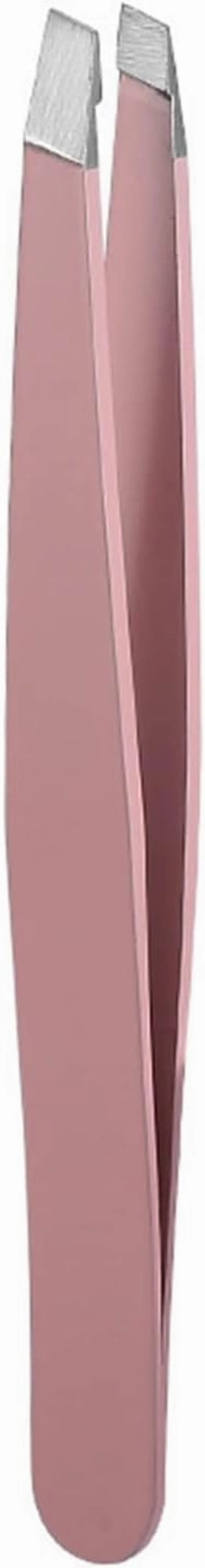 Lash Tweezers Hair Removal Tweezers Stainless Steel Eyebrow Tweezers Pink Slanted Black Tip Point Face Harmless Makeup Beauty Tool Cosmetic (Color : 04) (2)