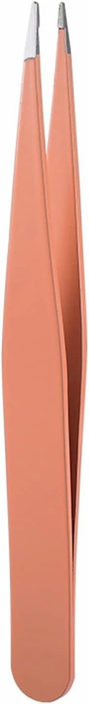 Lash Tweezers Hair Removal Tweezers Stainless Steel Eyebrow Tweezers Pink Slanted Black Tip Point Face Harmless Makeup Beauty Tool Cosmetic (Color : 04) (3)