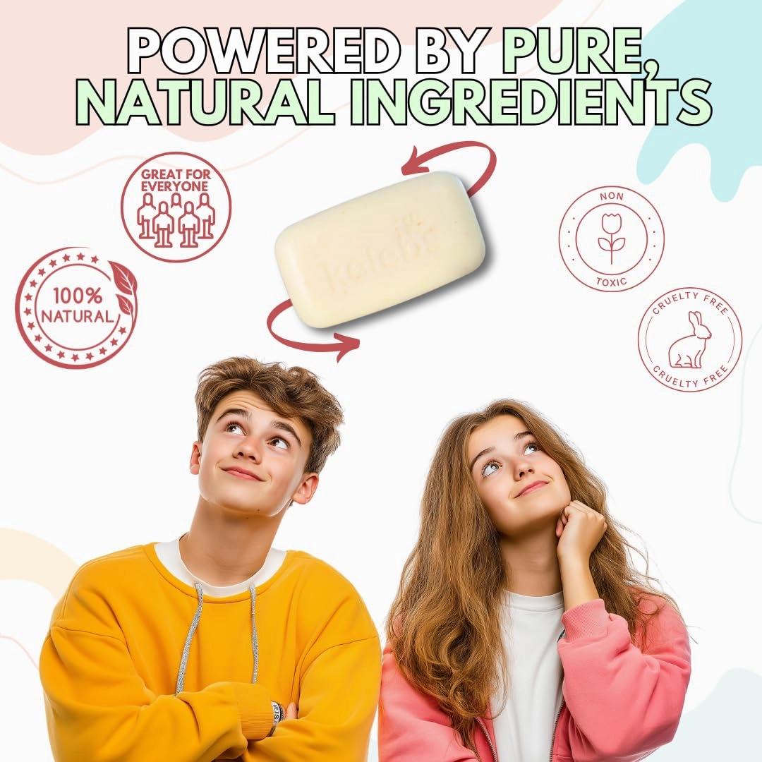 Lather Kids Soap Bar Body Wash and Apply to Sensitive Skin – Hypoallergenic and Gentle, Soothing Dryness, Eczema, and Psoriasis – Let the Natural Coconut Moisture Hydrate and Soothe. 9-Bar Pack.