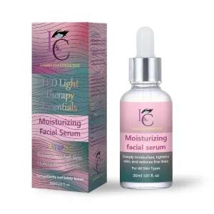 LED Moisturizing Facial Serum with Vitamin C, Niacinamide & Hyaluronic Acid – 30ml (1.01 fl. oz) – Deep Hydration, Firming & Anti-Aging for All Skin Types
