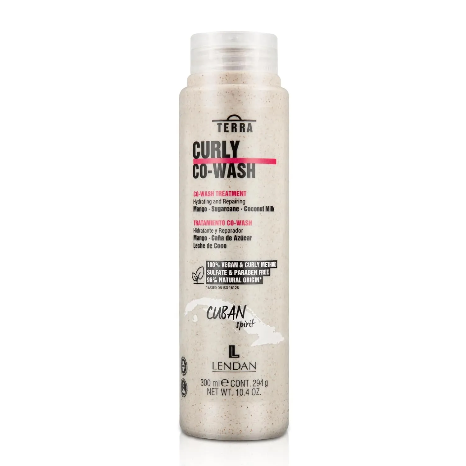 LENDAN - Curly Method Co-Wash - Terra Curly Co-Wash - 300 ml - Gentle Cleansing - Defined Curls Without Weighing Down - Deep Hair Hydration - Reduces Frizz