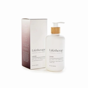 Lifetherapy Loved, Made For All Skin Types, Nourishing, 12 Ounce, Multiuse Liquid Soap, Body Wash, Bubble Bath