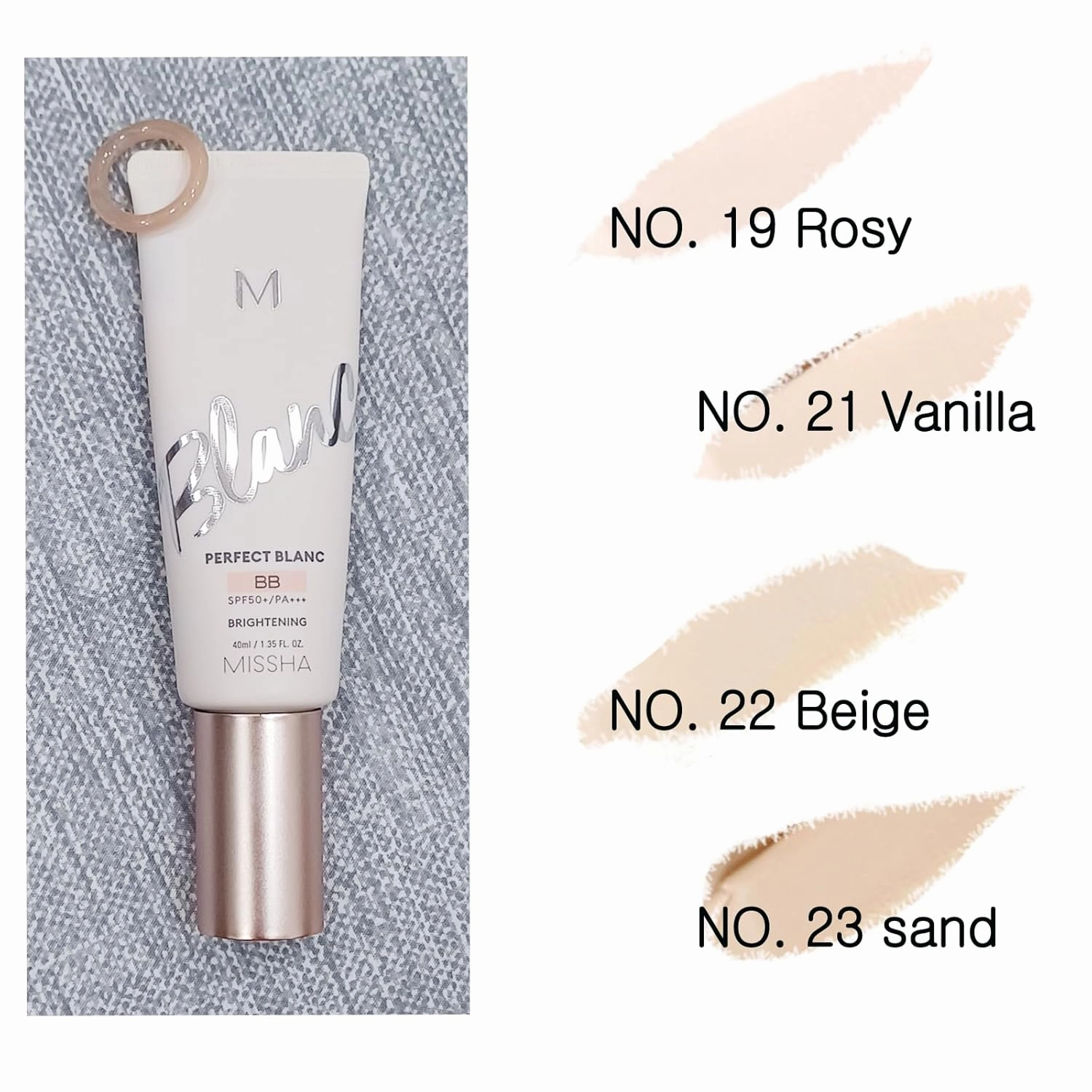 lightness & Brightening Makeup for MISSHA M Perfect Blanc BB Creams(1.35fl.oz.),No. 23 Sand