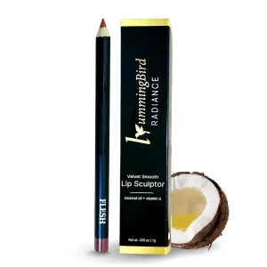 Lip Pencil with vitamin E, plant-based oils(Sunflower & Coconut). Provides hydration and moisture, enhances lip definition, smooth comfortable wear. Flesh color.