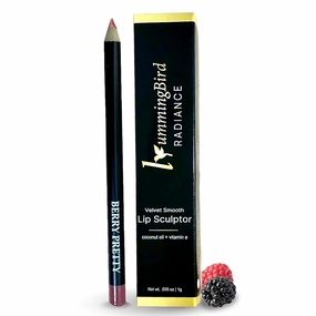 Lip Pencil with vitamin E, plant-based oils(Sunflower & Coconut). Provides hydration and moisture, enhances lip definition, and smooth comfortable wear. Berry Pretty color.