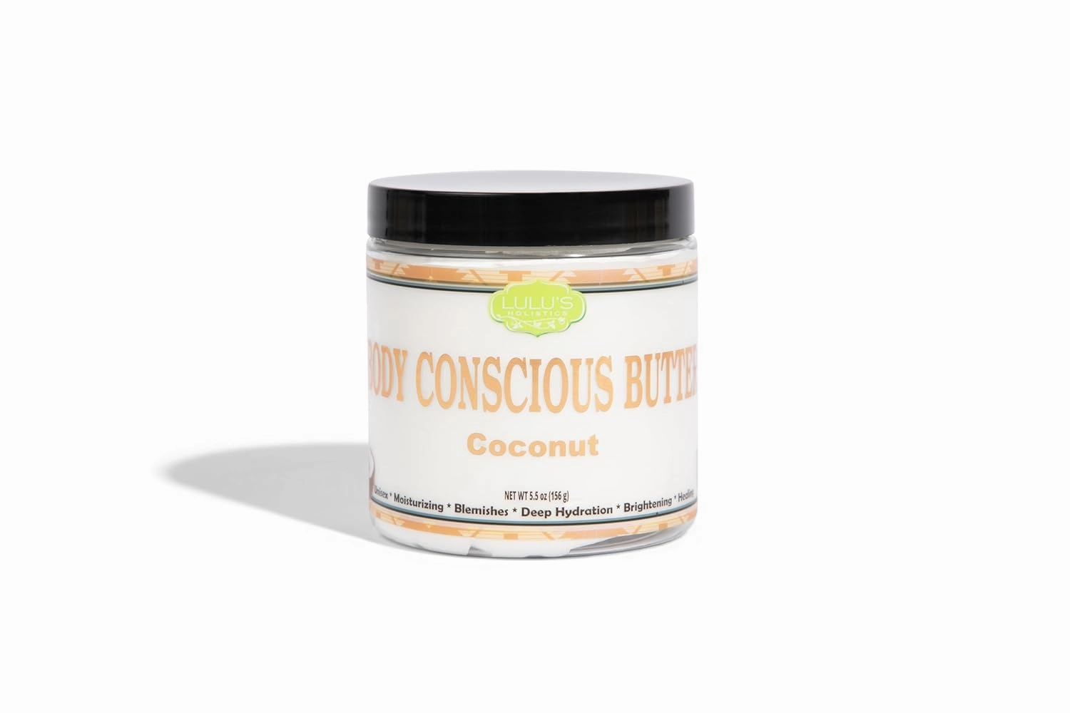 Lulu's Holistics Coconut Body Conscious Butter for Intense Moisture, Skin Nourishment, and Lasting Softness and Radiance