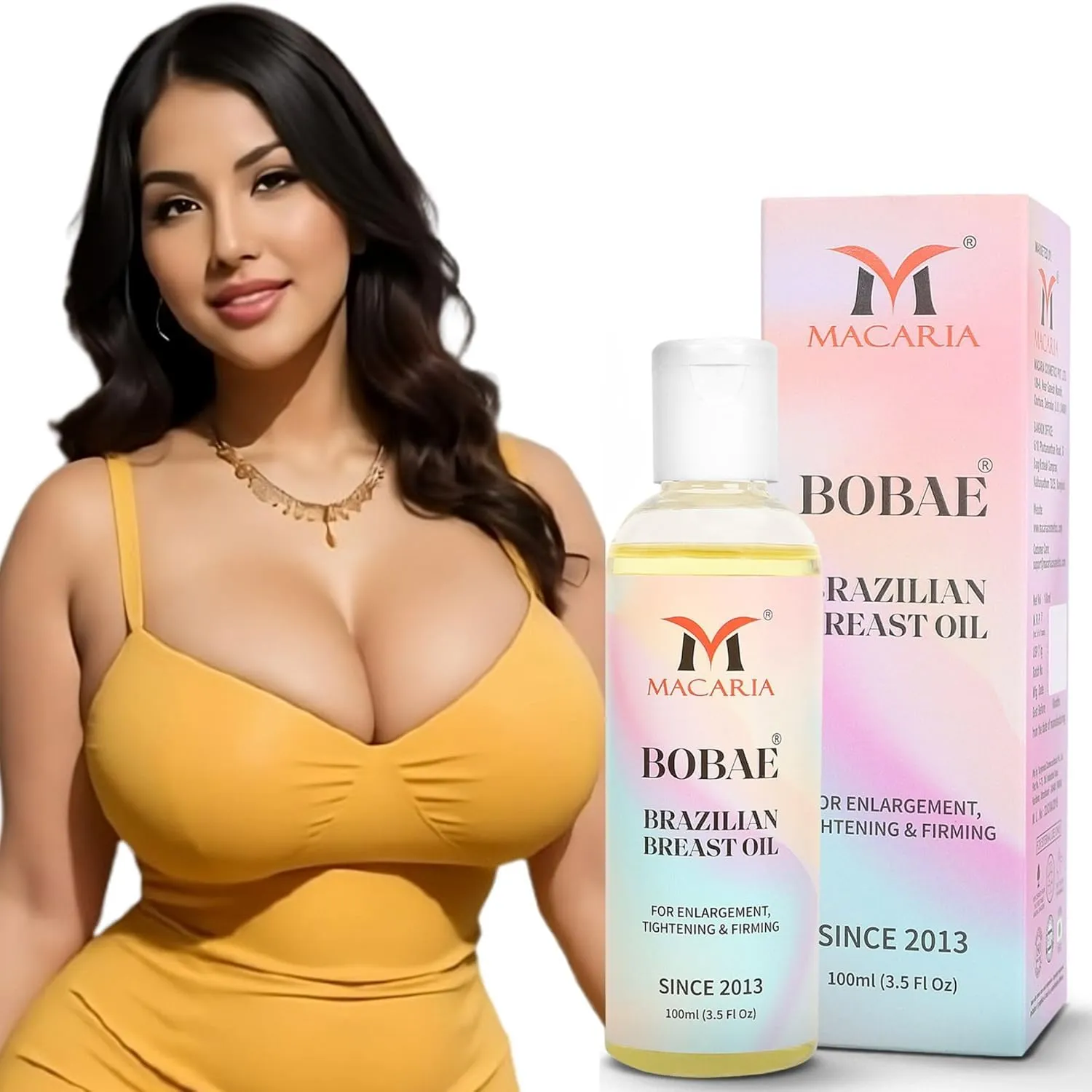 MACARIA Boobs Oil For Models/Breast Cream/Bust Cream/Breast Enhancement Cream/Breast Enlargement Cream/Breast Tightening Cream Big Boobs Cream