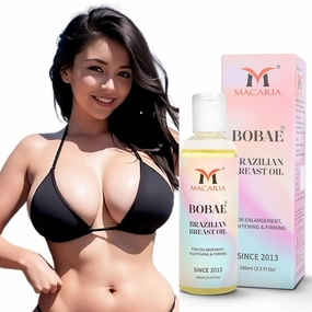 MACARIA Bobae Brazilian Boobs Breast Bust Enhancement Enlargement tightening Firming Oil For women Bigger breast Size fast Growth Shaggy bust cream for girls