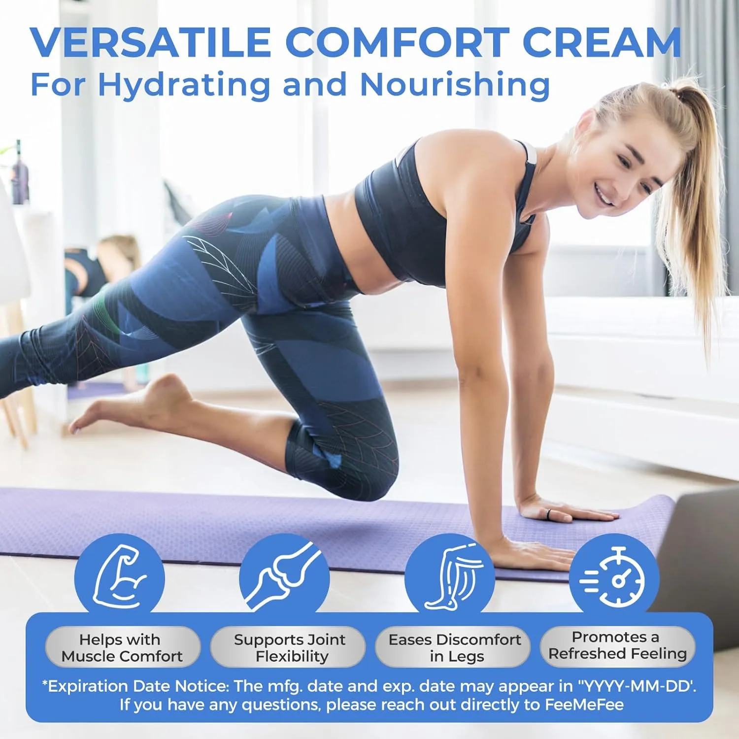 Magnesium Lotion for Sleep, Natural Magnesium Cream for Leg Cramps, Magnesium Butter with Coconut Oil, Shea Butter, Vitamin E, Safe for Kids, Unscented 4 oz