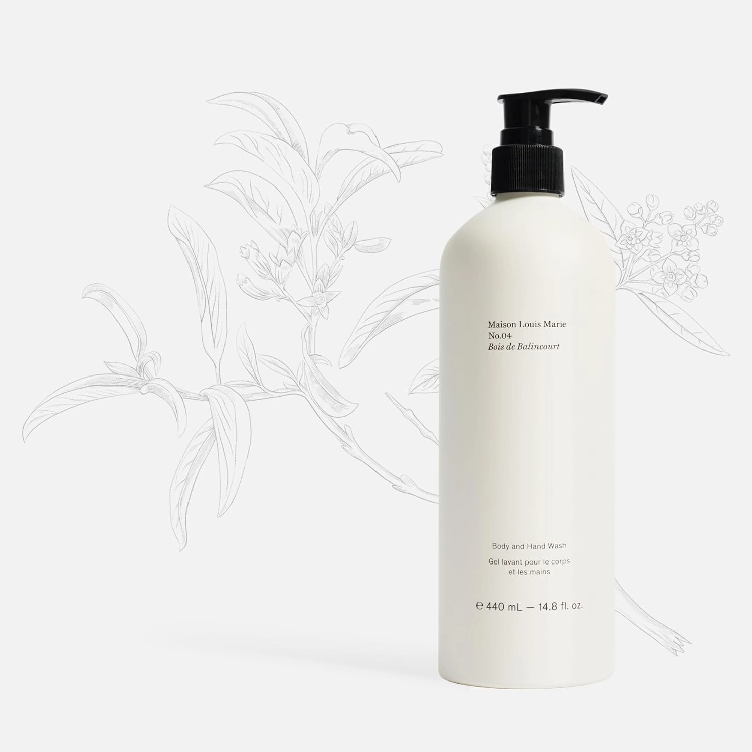 Maison Louis Marie - No.04 Bois de Balincourt Natural Body   Hand Wash | Luxury Clean Beauty   Non-Toxic Fragrance (14.8 fl oz | 440 ml)