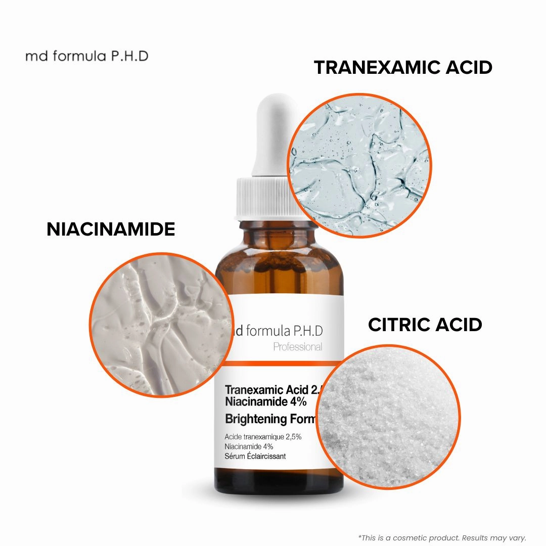 MD Formula Brightening Serum Tranexamic Acid 2.5%, Niacinamide 4% 30ml Twin Value Savings Pack