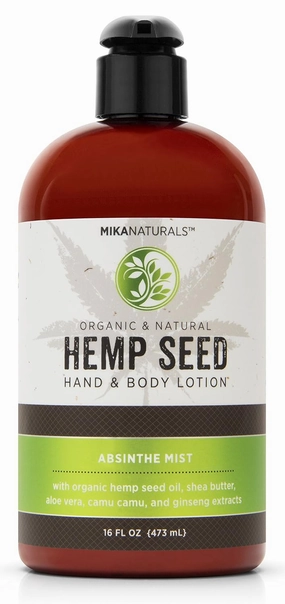MIKA NATURALS™ Hemp Seed Hand & Body Lotion (Absinthe Mist), 16 fl. oz.
