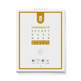 MissDragon COMOBEAUTE Brightening Facial Mask (10 Pack) – Korean Skincare Brightening Facial Sheet Mask Cica Hyaluronic Acid Niacinamide Adenosine