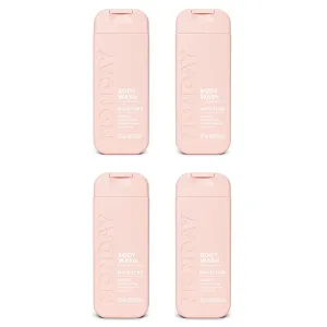 MONDAY Body Wash Moisture Travel Pack -90ML (4 Pack) - Nourishing Ingredients, Shea Butter, Coconut Oil and Grapefruit Extract, Hyrdrate and Replenish Skin
