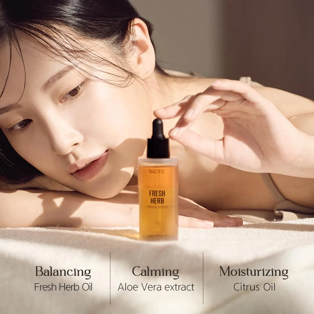 NACIFIC Double SET (Fresh Herb Origin Serum 50ml, Phyto Niacin Brightening Essence 50ml) Moisturizing, Niacinamide 5%, Pore, Hyaluronic Acid