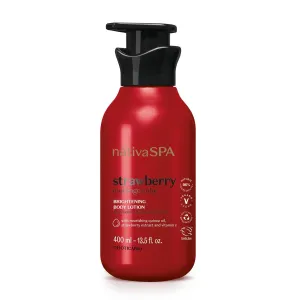 Nativa SPA by O Boticário, Ruby Strawberry Antioxidant Body Lotion, Brightening Vitamin C and Nourishment for Radiant Skin, 13.5 Ounce