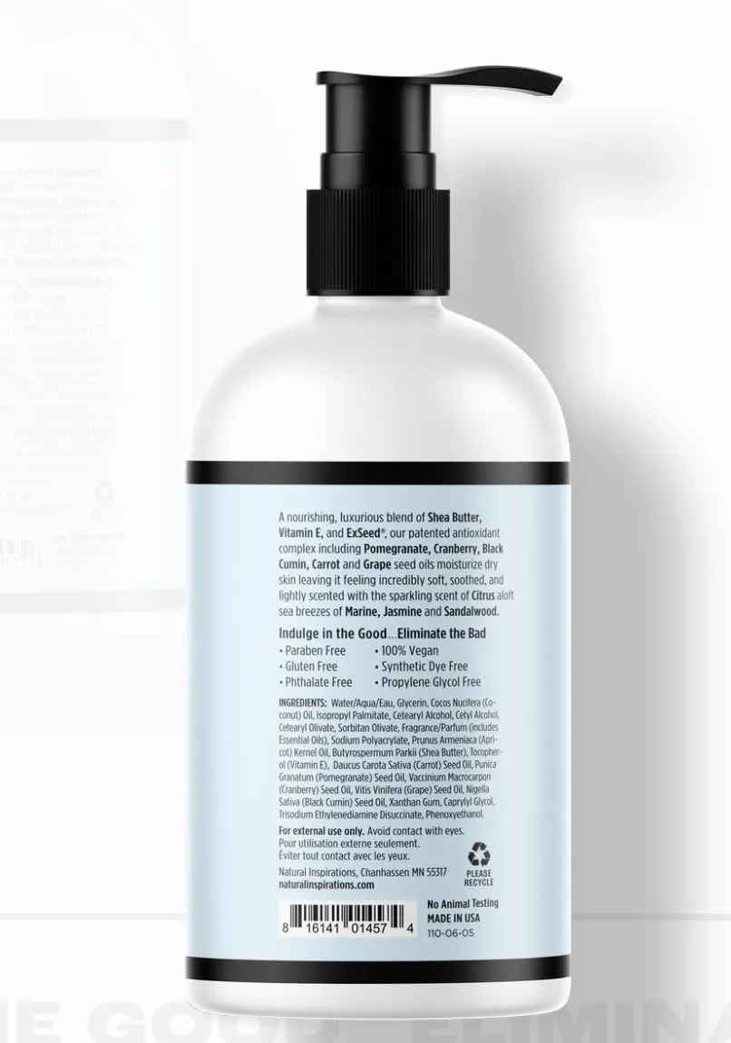 Natural Inspirations Sea Salt Citrus Nourishing Hand   Body Lotion 12oz