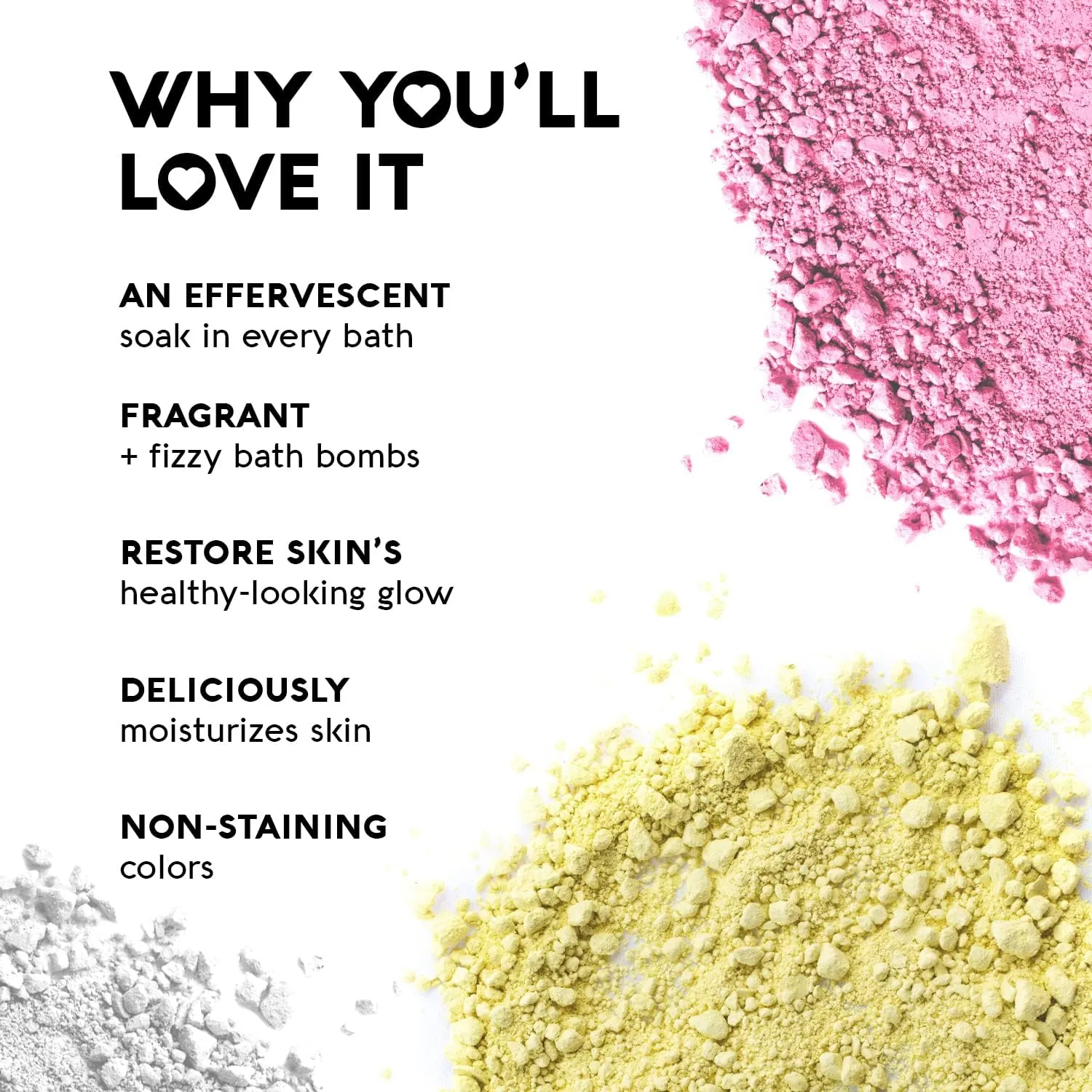 Nature's Beauty Yuzu & Rose Oil Bath Bomb Multi-Pack - Natural Hand Crafted, Non-Staining, Luxury Fizzy Spa Bomb, Nourish Dull   Dry Skin, Made w/Coconut Oil   Witch Hazel, 4.6 oz (4 Pack)