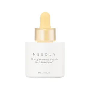 NEEDLY | Vita C Glow Toning Ampoule | Lightweight Brightening Ampoule with Vita C Complex | For Tone Improvement and Moisturizing
