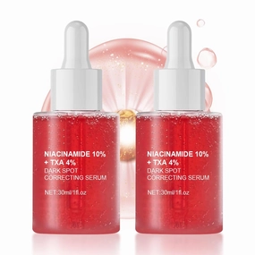 Niacinamide Serum 10%   TXA 4% Acid for Face,Hyaluronic Acid Serum for Women,Dull Skin & Fine Lines,Korean Glass Skin,Fragrance-Free (60ml /2 fl.oz.)(2pcs)