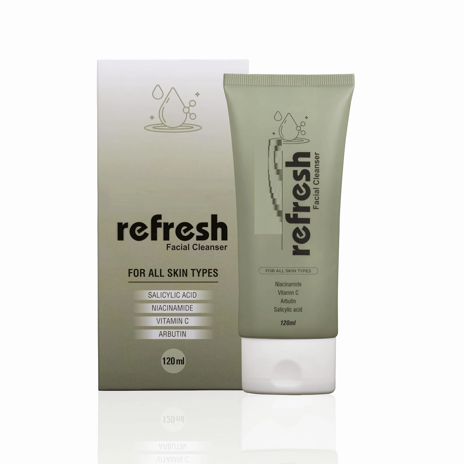 NK Face Wash Cleanser | With Niacinamide, Vitamin C & Alpha Arbutin | Oil Control, Skin Brightening, and Hydration | for Women & Men | for all, Acne-Prone Skin