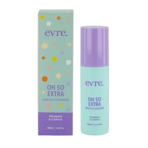 Oh So Extra Pineapple & Coconut Teen Face Wash, 3.4 Fl Oz, Gentle Cream Face Cleanser with Coconut Oil & Pineapple Extract, Makeup Remove, Blemish Control