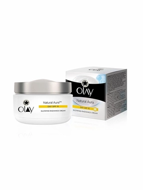 Ola.y Natural Aura Day Cream with S.P.F. 15 | Glowing Radiance Cream | With Niacinamide and Vitamin E | Normal, Oily, Dry, Combination Skin | 50g