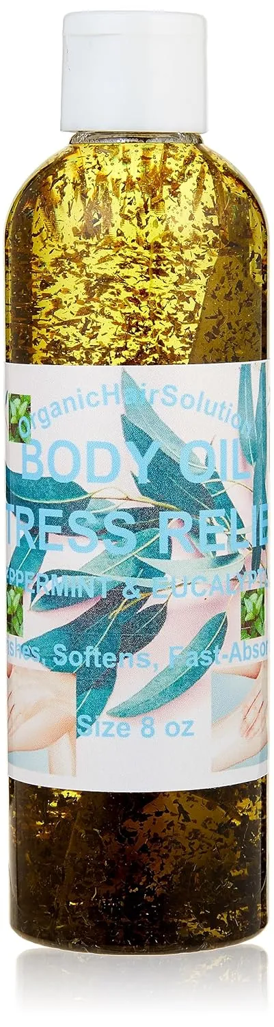 Organic Hair Solution- NOURISHING BODY OIL WITH (Mint & Eucalyptus)-Plant-based Formula, Dry Skin Moisturizer & Hydrating Body Massage Oil, for Radiant & Healthy Glow, Nourishing After Shower & Bath