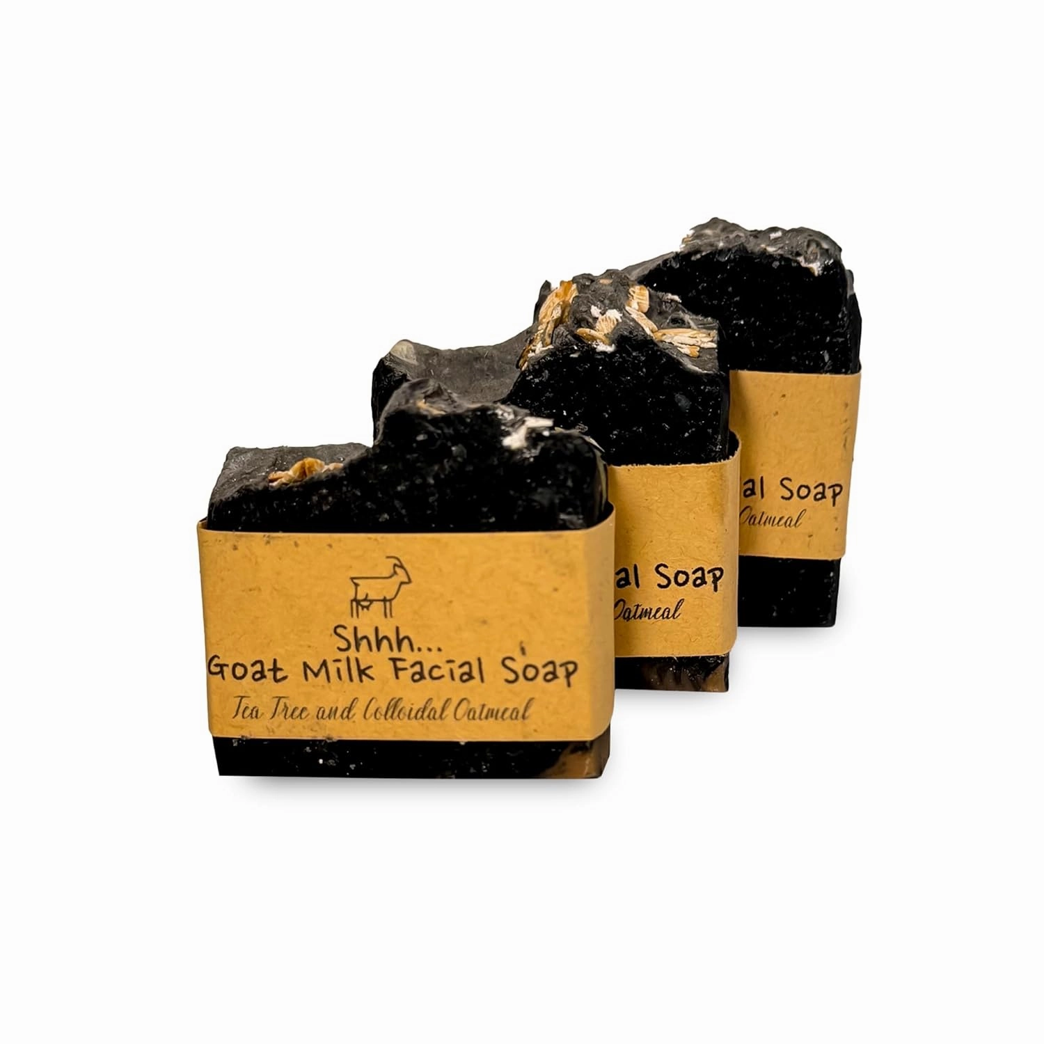 Organic Goat Milk Soap Bar for Face & Body | Handmade with Goat Milk for Sensitive Skin, Coconut oil & Essential Oils | Vitamin-Rich Skincare - Oatmeal & Tea Tree 3 Pack