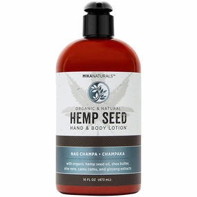 Organic Hemp Seed Hand Body Lotion Nag Champa (16 Ounces)#