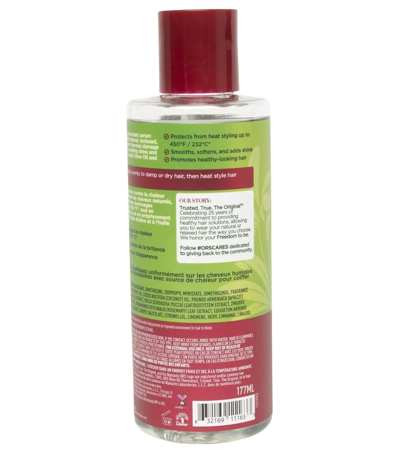 ORS Olive Oil Heat Protection Hair Serum infused with Coconut Oil for Restorative Shine 6.0 Ounce (4)
