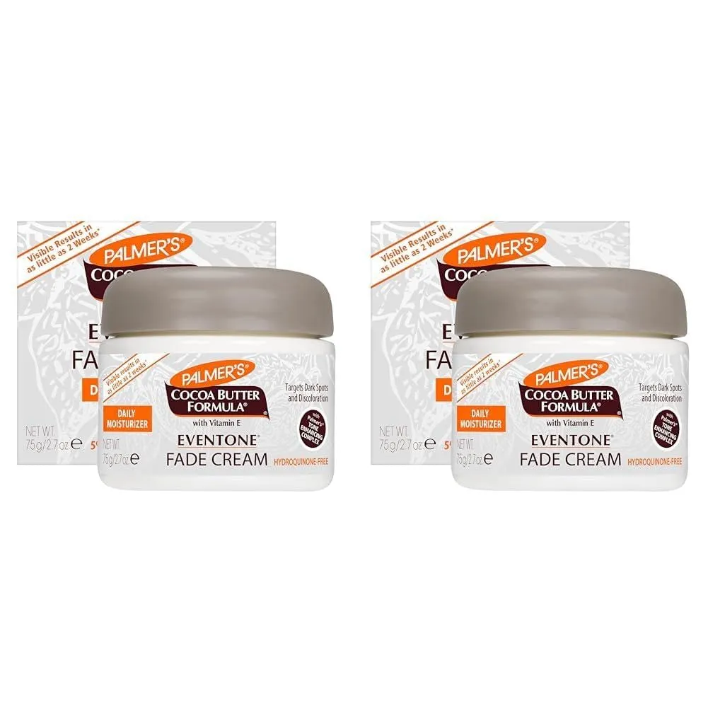 Palmer's Cocoa Butter Formula Eventone Fade Cream, Anti-Dark Spot Fade Cream with Vitamin E and Niacinamide, Helps Reduce Dark Spots & Age Spots, 2.7 Ounce (Pack of 2)