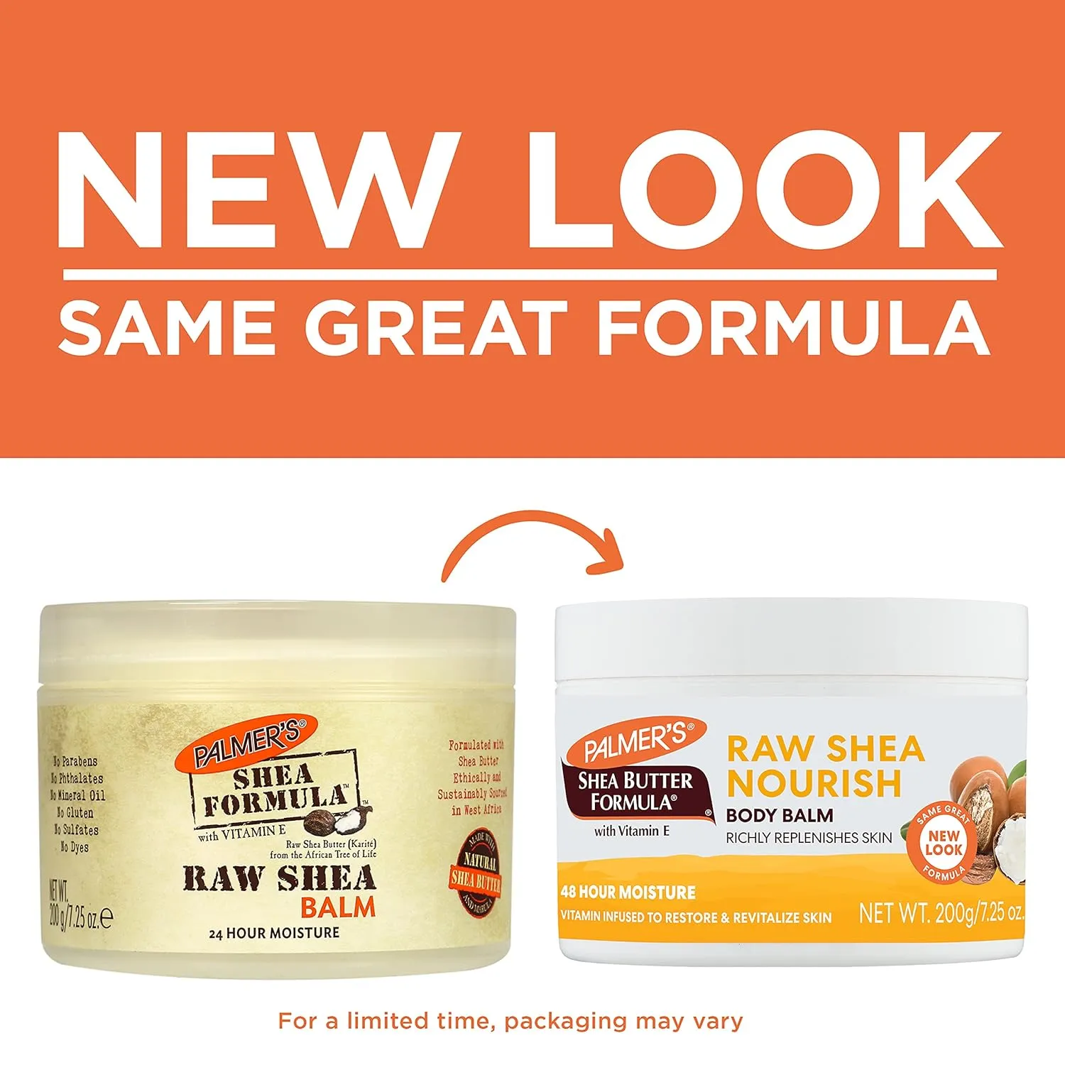 Palmer's Shea Formula Raw Shea Body Lotion and Body Balm for Dry Skin