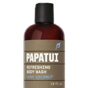 Pap.atui Refreshing Men's Body Wash – Lush Coconut – With Coconut Oil for Nourished, Cleansed Skin – 18 oz