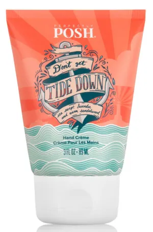 Perfectly Posh - Don't Get Tide Down Hand Cream - Moisturizing Lotion with Sandalwood and Lavender Fragrance - Pampering Hand Care - 89ml