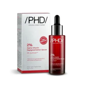 /PHD/ 2% Alpha Arbutin Depigmentation | Alpha Arbutin Serum for Pigmentation & Dark Spots | Face Serum for Women & Men with Tyrobright™ | Formulated with Global Dermatologists | 30ml