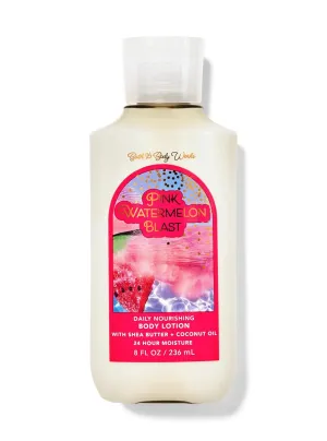 PINK WATERMELON BLAST Body Lotion Bath and Body Daily Nourishing body Lotion 8 fl oz / 236 ml with shea butter   coconut oil