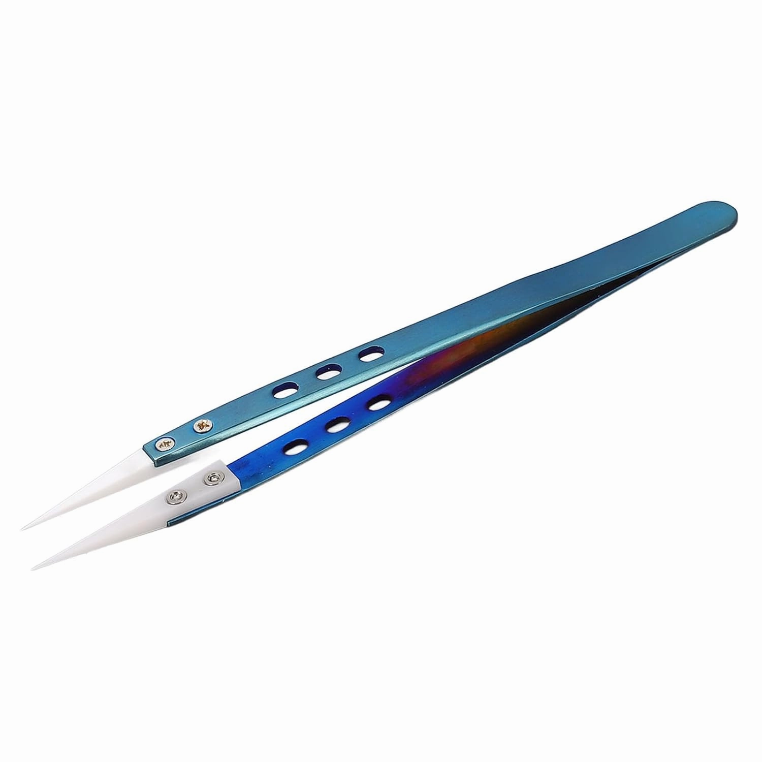 Pointed Tip Tweezers, Tweezers Straight Pointed Tip Antimagnetic Anti Static Tweezers Tool Eyebrow Tweezers for Electronic Repair Maintenance, Splinters Removal
