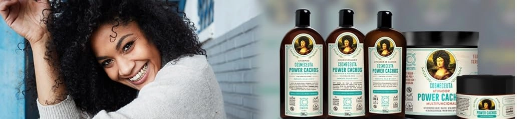 Power Cachos Mask 250g - Vegan, Paraben & Mineral Oil-Free - Coconut, Avocado & Soybean Formula for Nourishing, Strengthening & Adding Shine to Curly Hair