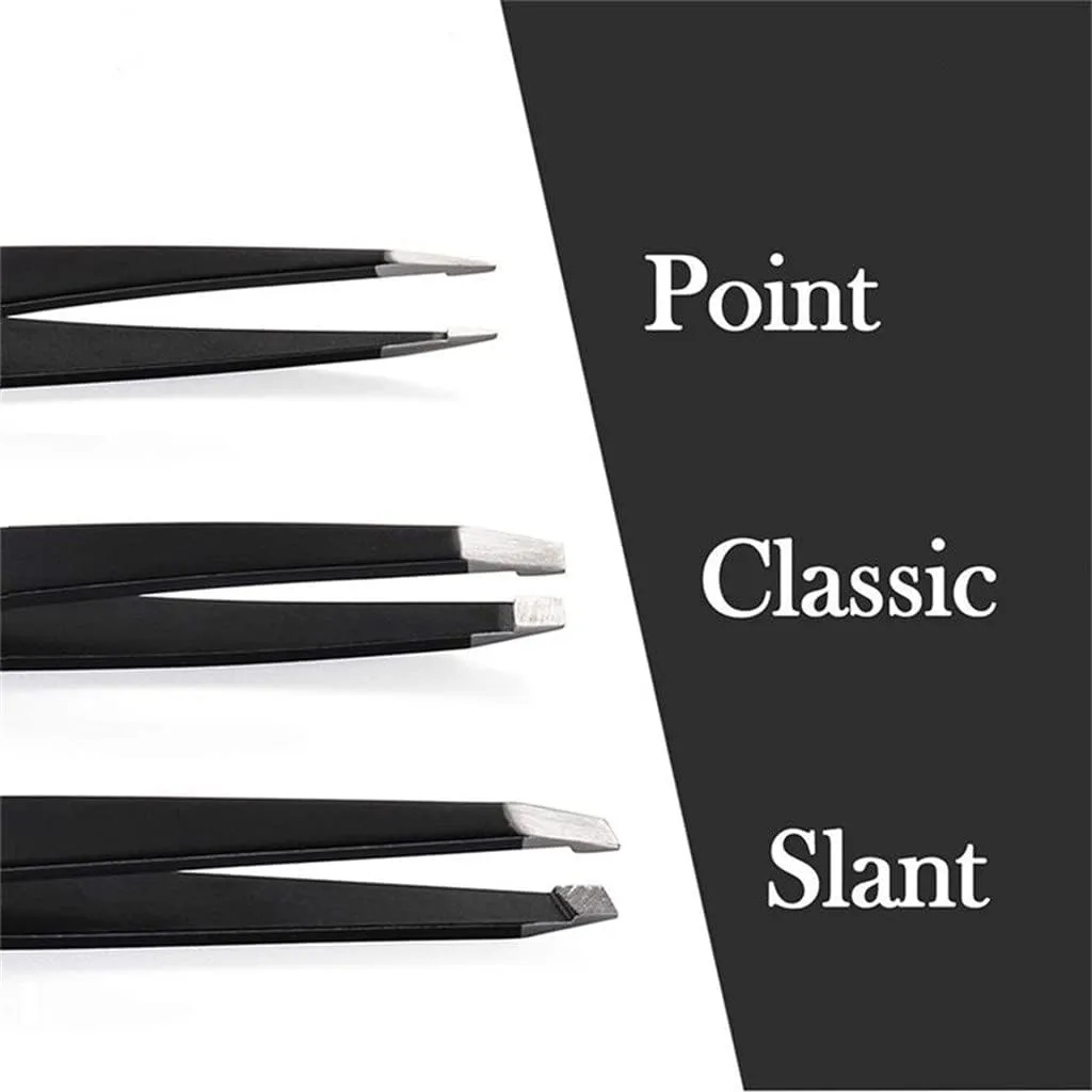Professional Tweezers for Eyebrows Lash Twizzer Stainless Steel Eyelash Extension Classic Slant