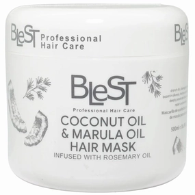 Professional Coconut Oil & extract of mrula plant. Hair Mask with Rosemary, 500ml, Salon-Quality Treatment for Damaged Hair. Hair Salon, Beauty Salon
