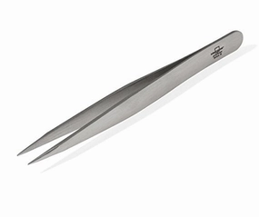 Profinox Pointed Stainless Steel Tweezers. Made by Malteser in Solingen, Germany