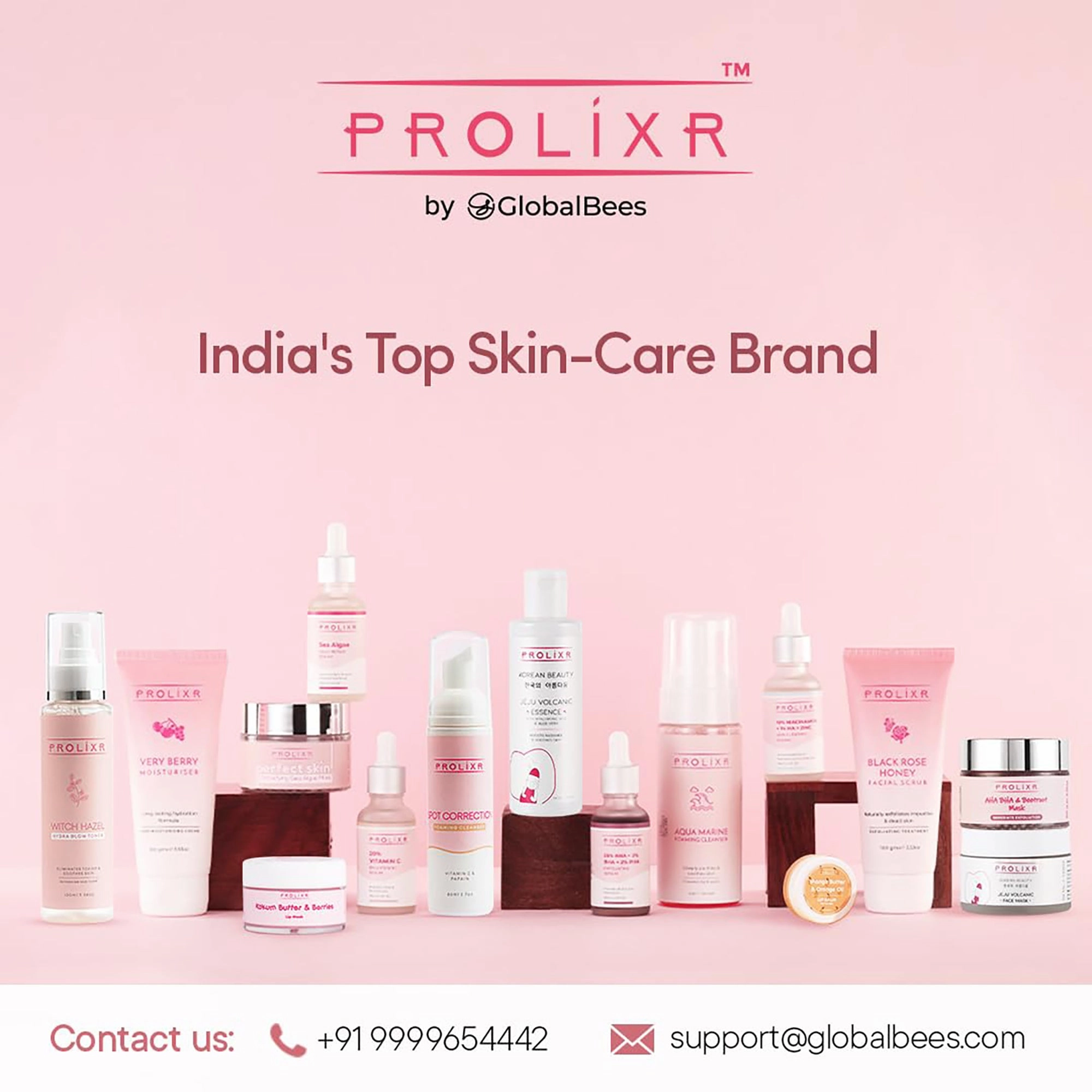 Prolixr Jeju Hyaluronic Acid and Niacinamide Face Serum - Hydrating | Brightening | Pore Tightening | Korean Skincare - 30ml