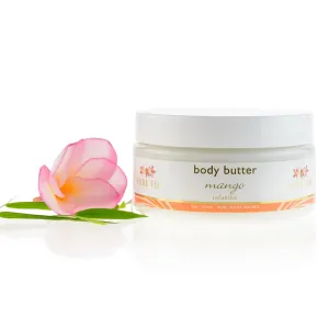 PURE FIJI Body Butter - Moisturizer Body Butter Cream - Face Cream and Body Lotion for Dry Skin with Natural Oils & Vitamin E, Body Butter For Women for Men,Mango, 8oz